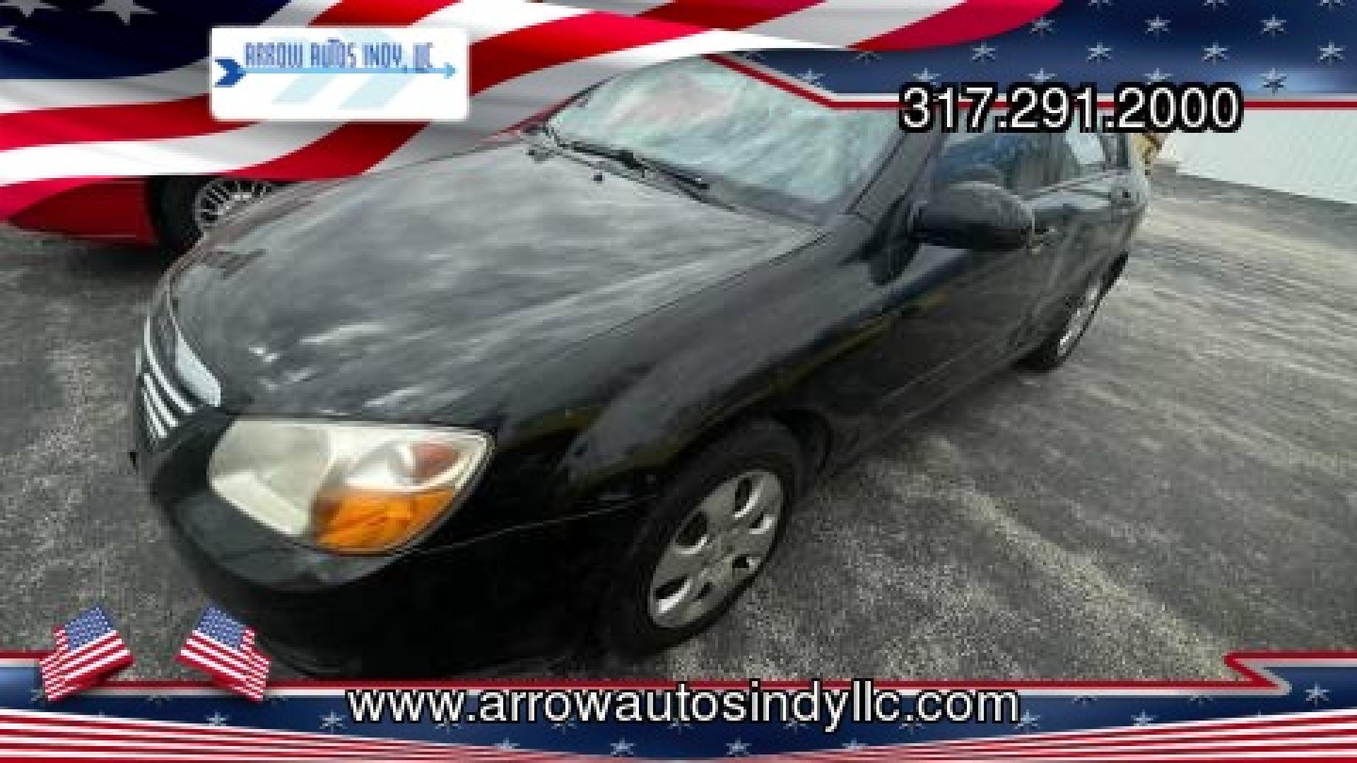 2007 BLACK /BLACK Kia Spectra EX (KNAFE121475) with an 2.0L L4 DOHC 16V engine, located at 2710A Westlane Rd., Indianapolis, IN, 46268, (317) 291-2000, 39.885670, -86.208160 - Photo#0